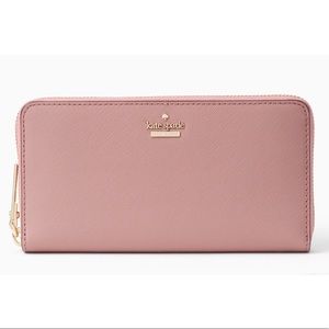 Brand New Kate Spade Wallet In Dusty Rose